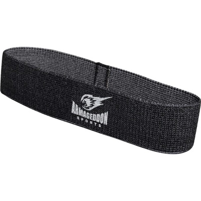 ARMAGEDDON Тренировъчен Ластик от Текстил за Тренировка на Крака - Черен - 16 кг до 22 кг