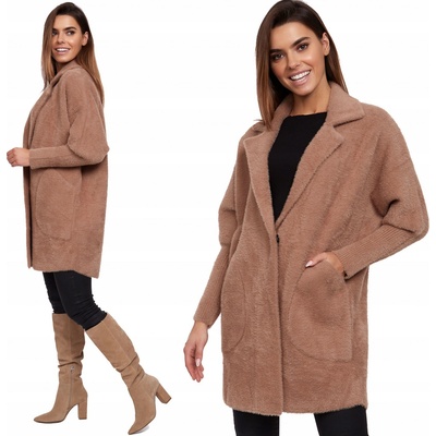 Fashionweek Vlnený kabát z alpaky tc830 Camel