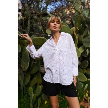 Moodo Бяла дамска риза Madeira Moodo Moodo | Byal | ЖЕНИ | XS