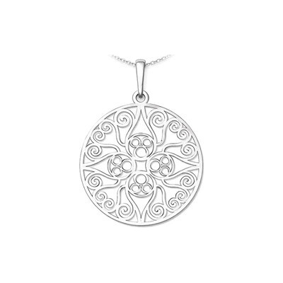 Auronitens Stříbrný přívěsek mandala PA1875