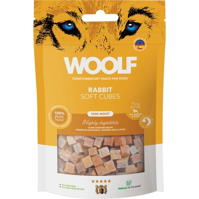 WOOLF Soft Cubes Rabbit králík monoprotein 100 g