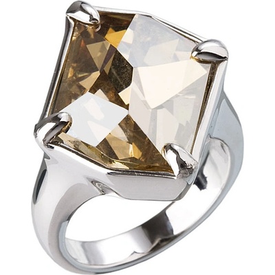 Pavona prsten se Swarovski Elements 35805.5 GOLD SHADOW