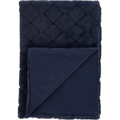 Catherine Lansfield Cosy Diamond deka modrá/tmavá 130x170