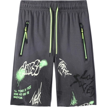 chlapecké 3/4 tepláky tm.šedé Kugo MS9891