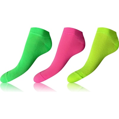Bellinda COLOUR IN-SHOE SOCKS 3x BE485929 ružová svetlo zelená žltá