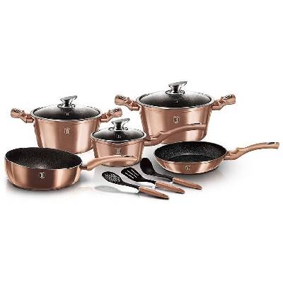 BERLINGERHAUS BERLINGERHAUS Sada riadu s mramorovým povrchom 11 ks Rosegold Metallic Line BH-6160 (BH-6160)