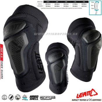 Leatt 3DF 6.0 Knee čierna