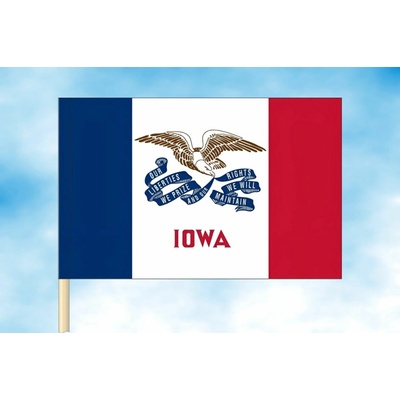 LIBEA, s.r.o. Iowa vlajka Rozměr: 30×45 cm, Uchycení: Návlek na žerď