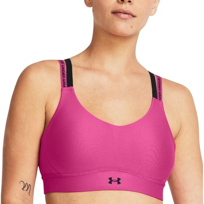 Under Armour Сутиен Under Armour UA Infinity Mid 2.0 Rib Bra-PNK Розов Velikost SD-DD