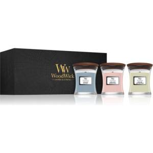 WoodWick Evening Onyx & Solar Ylang & Coastal Sunset подаръчен комплект с дървен фитил (gift box)