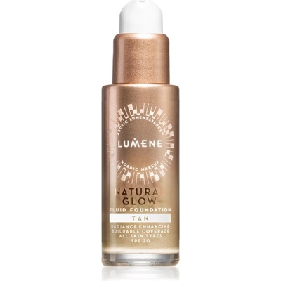 Lumene Natural Glow rozjasňující make-up pro přirozený vzhled SPF20 4 Tan 30 ml