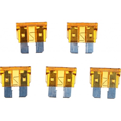 Sada nožových automobilových pojistek MECHANIC FUSE SET 5A, 100ks SIXTOL