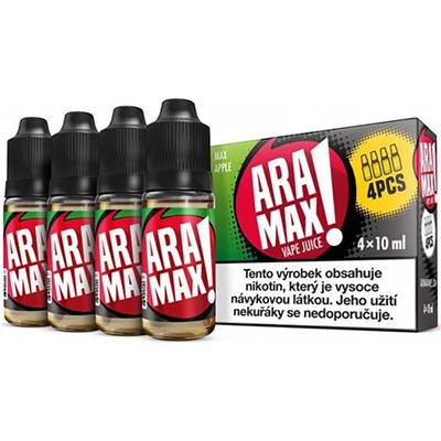 Aramax 4Pack Max Apple 4 x 10 ml 6 mg