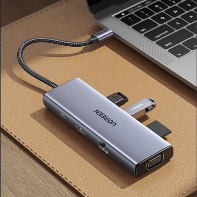 UGREEN Мултифункционален USB хъб Ugreen CM498 15600 USB-C - 3x USB-A 3.0 / HDMI / (15600_VZ)