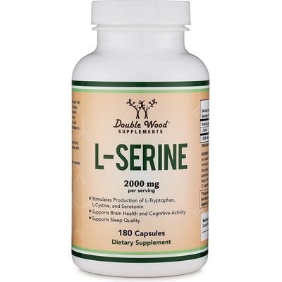 Double Wood Supplements L-Serine, 180 капсули, Double Wood