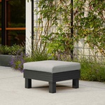 Keter Градински елементи Single Hocker Graphite със светлосива възглавница (447622)