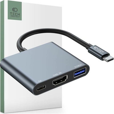 Tech-Protect V1-HUB ADAPTER 3IN1 GREY