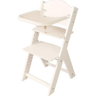 Sedees Rostoucí židlička 2v1 bílá bez obrázku / bílé bočnice