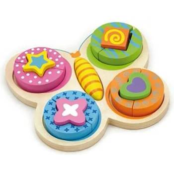 Image 1 of Viga Toys - Детски пъзел от дърво - Пеперуда (59924)