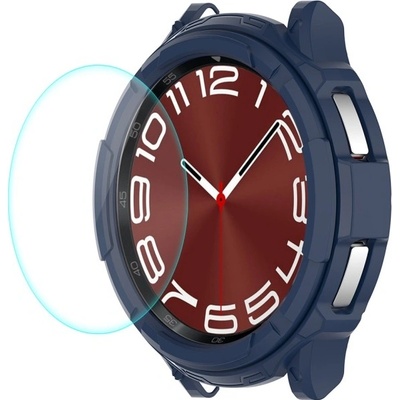 ENKAY TPU FULL BODY Kryt so sklom Samsung Galaxy Watch6 Classic 43mm modrý 64226