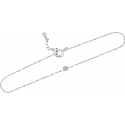 Eppi Strieborný minimalistický náramok s diamantom Lepio BR44230