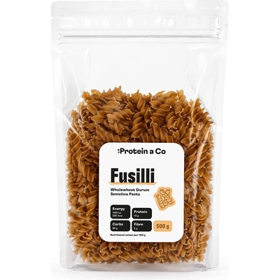 Protein a Co Těstoviny celozrnné Fusilli 500 g