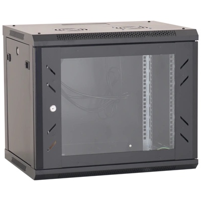 AsyTech Стелаж 12U 19' 600x450, товароносимост 80 Kg, черен - ASYTECH Networking ASY-12U-6045W (ASY-12U-6045W)