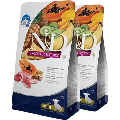 FARMINA N&D кучешка TROPICAL SELECTION (AG) кученце мини, агне 2 x 5 кг