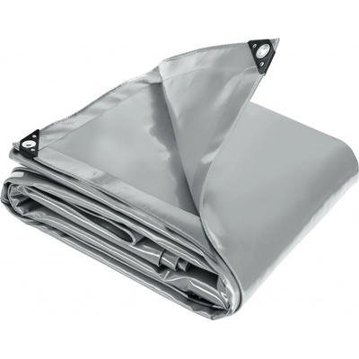 tectake 403943 krycí plachta voděodolná šedá 300 x 600 cm – Zboží Mobilmania