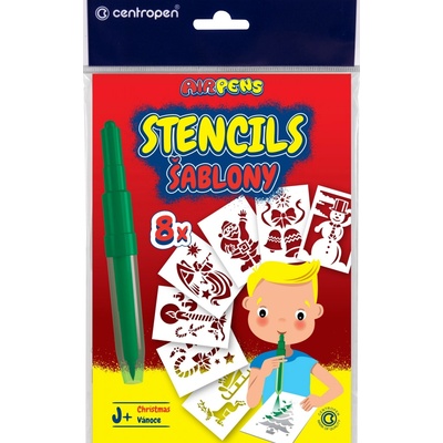 Centropen Šablony k foukacím fixům SET J+ Vánoce – Zboží Mobilmania