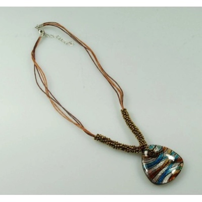 Fashion Jewelry sklo hnědo-modrý 1-a217
