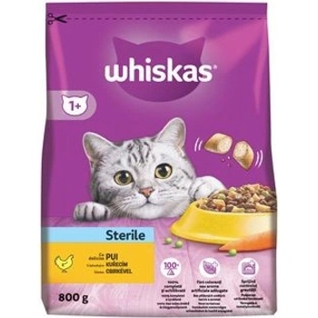 Whiskas Dry Sterile s kuřecím masem 0,8 kg