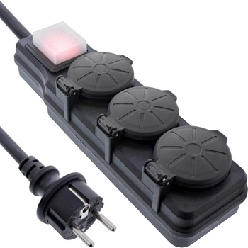 m_Rittal InLine 16493Q разклонител 10 м 3 Изход(и) за променлив ток Черен