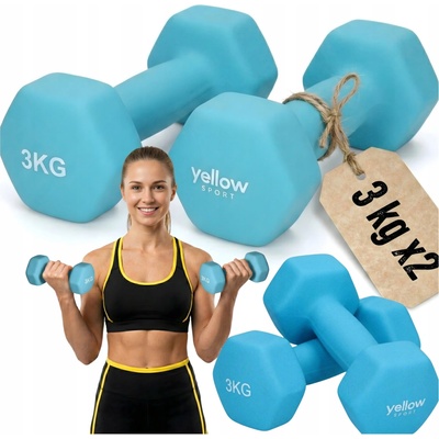 Yellow Sport Neoprenové činky 2 x 3 kg 2 ks
