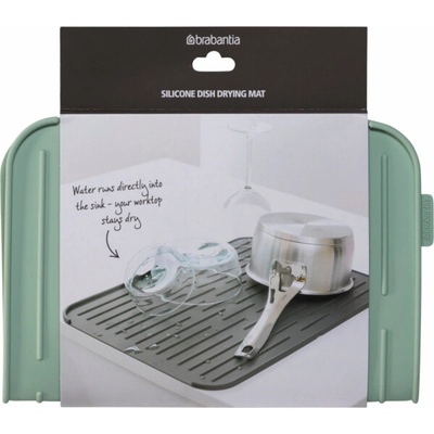 Brabantia Silikonový odkapávač na nádobí světle zelená
