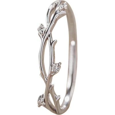 Silenti Jewelry Сребърен пръстен "Плетка" - 10 - 62 мм (19.7мм диам. )