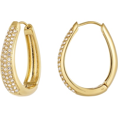 Ornamenti pozlacené náušnice Oval Glam gold OOR300096