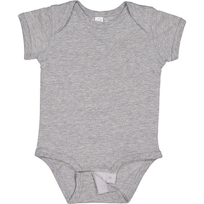 Rabbit Skins Dojčenské body s krátkym rukávom EU Heather Grey Monate