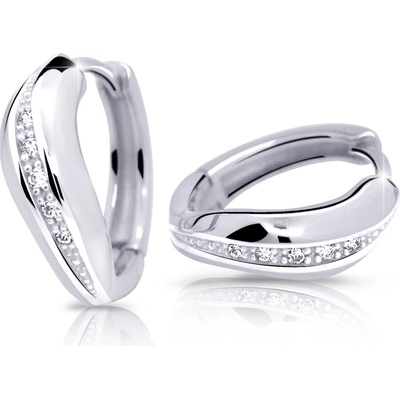 Cutie Jewellery - diamonds Náušnice DZ6479-2132 typu kreole ze zlata s brilianty