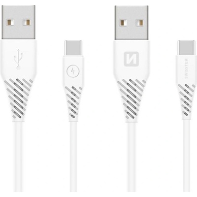 Swissten 71506020BOX USB/USB-C, 1,2M, bílý