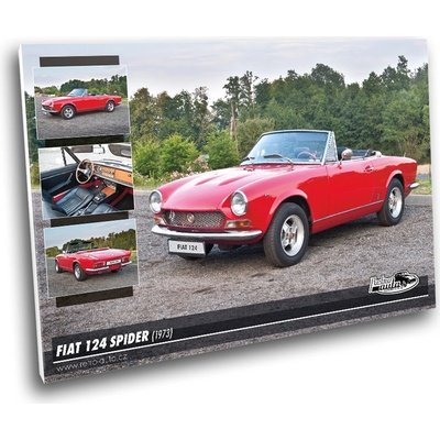 Obraz č. 81 - FIAT 124 SPIDER (1973) 100 x 70 cm