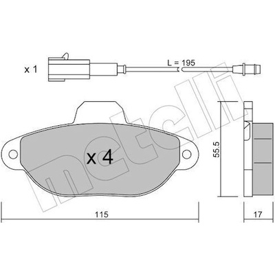 KLOCKI HAM.FIAT 500 1,2 07- – Zbozi.Blesk.cz