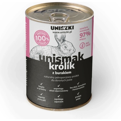 Uniszki UNIsmak Rabbit with beetroot 400 g
