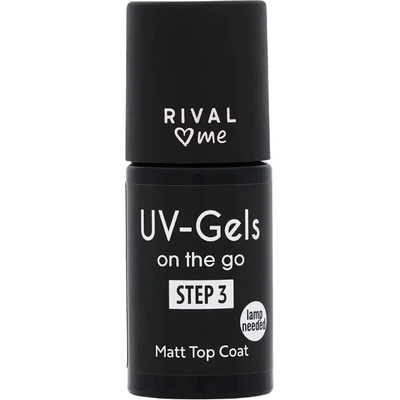 RIVAL Loves Me Lak na nehty Top coat Matt UV-Gels