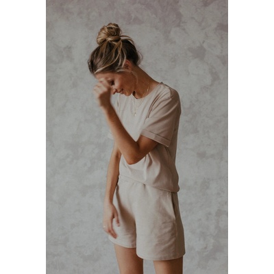 Bavlněné kraťasy béžová