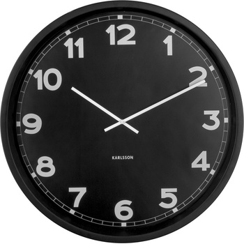 Karlsson Стенен часовник New Classic 60 см черен (KA5848BK)