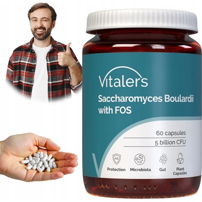 Vitaler's Probiotikum Saccharomyces Boulardii Zdravá střeva Imunita 60 kapslí