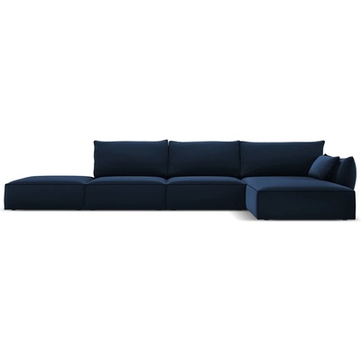 Mazzini Sofa Тъмносин кадифен ъглов диван (десен ъгъл) Vanda - Mazzini Sofas (MAZ_RCO_51_F1_VANDA2)