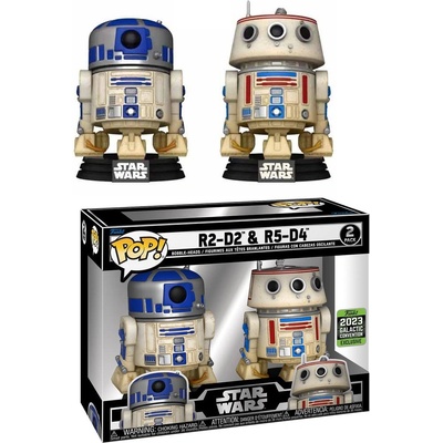 Funko Pop! 2 Pack R2 D2 a R5 D4 Star Wars 2023 Galactic Convention Exclusive