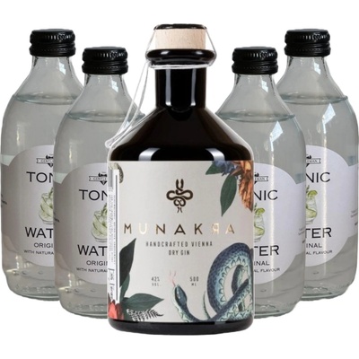 Munakra Vienna Blue Dry Gin 42% 0,5 l (čistá fľaša)